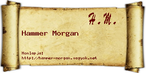 Hammer Morgan névjegykártya
